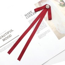 Ladies Lithe Ribbons Bowtie Solid Color ful Cute Diamond Butterfly Simple Detachab [A00090455]