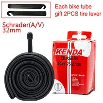 KENDA 20*1.75 MTB 타이어 내구성 미끄럼 방지 20 인치 Bmx 타이어 30TPI 접이식 자전거 타이어 20*1.75/2.125 자전거 내부 튜브 MTB 부품, 20-1.75-내부 튜브
