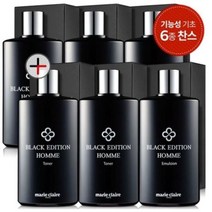 [마리끌레르] 블랙 에디션 옴므 토너 200ml 4개+ 로션 200ml 2개, 단품