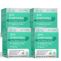 머거요 코어 프리바이오틱스 FOS + 아연 30포 분말 가루 유익균 유산균 먹이, 4개, 150g
