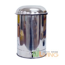 신페달형 스텐휴지통(350x650/50리터) 비닐걸이식/내통없음, 단품