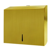 세이크린 스텐 점보롤케이스 핸드타올디스펜서 화장지 페이퍼케이스, 1개, CND002-03-1 스텐핸드 무광 골드26cm