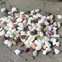 [짱짱마켓] 오색자갈(1호) 1봉지-자갈 분갈이흙 화분 조경 정원 꾸미기