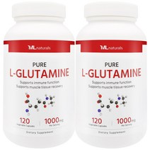 [미국빠른직구] 마이라이프 내추럴스 L-글루타민 1000mg 120정 2병