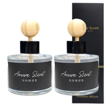 아마레센트 베이직 차량용 디퓨저 120ml x 2개입, 잉글리쉬페어앤프리지아