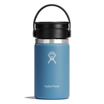 Hydro Flask Wide Mouth Flex Sip 뚜껑 병 - 스테인리스 스틸 재사용 가능한 물병 - 진공 단열 식기 세척기 사용 가능 BPA 프리 무독성, 12 Oz, Rain