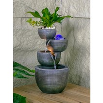 분수대 미니분수대 실내분수대 가정용분수 물멍 유럽식 흐르는 물 장식품 순환 풍경 거실 데스크탑 분수 전송 공 실내 행운의 장식 집들이 선물, [09] 2156 플러스 베이스 39*39*116cm