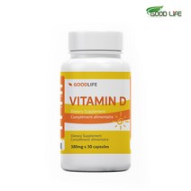 굿라이프 캐나다산 괴물용량 비타민D 5000IU 무첨가물 380mg x 30정 미니캡슐