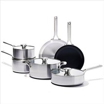 OXO 굿 그립 프로 Tri Ply 스테인리스 식기세척기 사용 논스틱 조리기구 냄비 팬 세트 13 피스, 10 Piece Cookware Pots and Pan