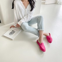 레아 스웨이드 드라이빙 뮬슬리퍼 블로퍼 3color (1cm)