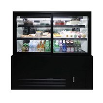 세경냉동 3단 앞문형쇼케이스 사각1200 진열장 업소용, 스텐