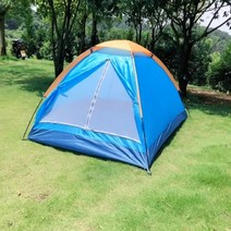 1인용 텐트 초경량 비박 미니 원터치 모토캠핑 경량쉘터 백패킹쉘터 소형 야외 1-2 명 완전 자동 두꺼운 방수 단일 이중 접는 필드 캠핑 휴대용, 블루 (2-3명)