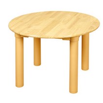 원목 둥근 책상(기본다리)(530mm) H28-4 입식용 어린이집책상 돌봄교실책상 유치원책상 공부방책상