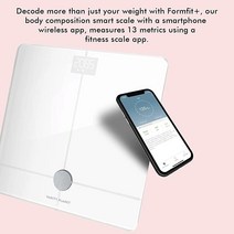 Vanity Planet Form Fit 및 블루투스 디지털 바디 분석기 - 스마트 체중계 추적 지방 체중 근육/뼈 질량 물 무게 포함 13가지 피트니스 지표 180.1kg(