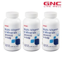 [GNC] 멀티비타민 앤 미네랄 (60정) 2개월분x3개, 단품, 단품