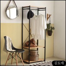 KP 좁은방 DIY FIXA뮬라옷장60 옷수납 미니 소형 1인용 작은 옷걸이 행거, KDM 블랙