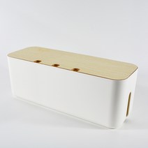 대형 멀티탭정리함 전선정리함, 옵션2 - 화이트 메이플 대형, 1개