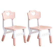 [이엘퍼니처] 2P 리즈 높이조절 어린이의자. 아이의자, 핑크, 핑크