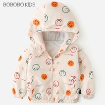 뽀뽀뽀 아동복 유아 해피 스마일 바람막이 아기 봄 여름 가을 가디건 아동 여아 남아 키즈 경량 점퍼