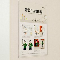 완강기사용법 학원건물 고시원 화재사고예방 안내판