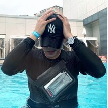 리뉴얼 엔에이씨 스윔탭15M 핸드폰 방수팩 힙색 ECO TPU IPX8, 화이트, 1개