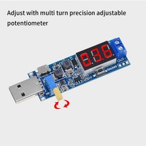 스팟용접기 부스트 벅 컨버터 USB 스텝 업/다운 DC 5V ~ 3.3V/12V 전원 공급 장치 모듈 조정 가능 아웃 1., 01 2pcs