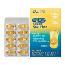 셀트리온 듀얼액트 멀티비타민 알티지오메가3 1 210mg X 30캡슐 + 청소박사 증정, 1개