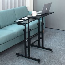 리빙위드유 높이조절 각도조절 스탠딩 책상, 블랙(60cm)