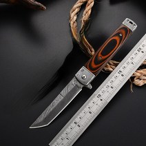 고경도 다기능 전술 접이식 칼 야외 자기 방어 생존 도구 멋진 패턴 날카로운 블레이드 가제트 남성용, [02] brown
