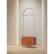 북유럽 이동식행거 스탠드옷걸이 아치형 매장 카페, 검은색 조립