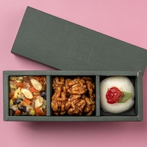고급 떡 호두 정과 선물세트(3개입) 호박 견과류 찰떡 과일 찹쌀떡 답례품 기념일 회사 종무식 시무식