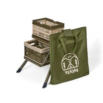예스캠핑 쉘프 폴딩박스 세트 전용가방 접이식 수납 선반 의자 사다리 쿨러스탠드 보조테이블 감성 캠핑용품, 단품