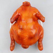 프리미엄리얼 훈제구이 칠면조 통닭 모형 25cm 닭고기 치킨 통닭 음식모형 데코 인테리어