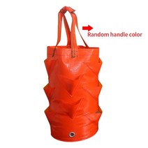 과일수확기 열매따기 plant growth bag wall hanging pot planter garden strawberry plant 4 6 8 10 pockets bags, 주황색