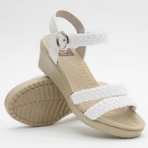 웨지힐 샌들 미들굽 캐주얼 스트랩 구두 3color