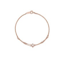 로이드 동아수성 스퀘어 화이트 스톤 18K GOLD 팔찌 (LWB17075G)
