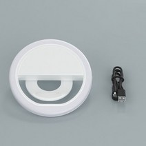 촬영용 장비 미디어 영상 USB 링 조명 스튜디오 셀카 LED 유튜브 휴대 전화 홀더 스탠드 라이브 메이크업 카메라 램프 폰 안드로이드 라이트 184266, WHITE, WHITE