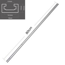 300-800mm T-트랙 T-슬롯 마이 터 트랙 지그 T 스크류 고정 장치 슬롯 테이블 톱 라우터 테이블 워크 벤치 목공 도구 Type-19, 800mm, 중국, 1개