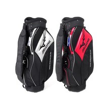 미즈노/탑라이트 골프 경량캐디백, 블랙/레드