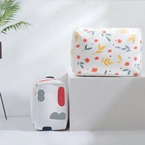 즐거운 쇼핑 되세요~방수재질 지퍼 이불 보관함 정리함 수납함 대형파우치~감사 합니다., 꽃무늬 소