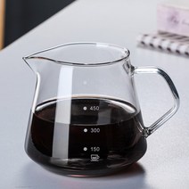 핸드드립서버 내열유리커피서버600ml, 상세 참조, 1개