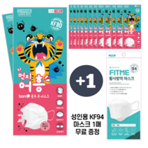 먼지어흥 블루본 마스크 KF80 어린이 소형 국내생산 50매 1box, 50매 (개별박스)
