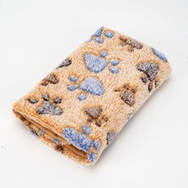 부드러운 양털 쿠션 수건 겨울 따뜻한 발 인쇄 잠자는 커버, m 52x76cm, 초콜릿
