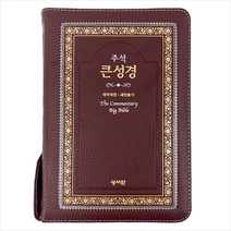 주석 큰성경 개역개정 & 새찬송가 버건디 고급판 정46판.색인 + 미니수첩 증정, 성서원