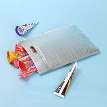손잡이 지퍼백 보냉봉투 피크닉 은박봉투 15p (30x40)