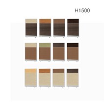 PDS-24 H1500 PVC 45T 우드투톤 사무실파티션 사무실칸막이 가림막 파티션