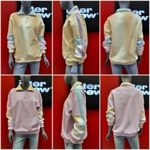 인터크루 세일!!! (여성) 루즈핏 컬러블록 반집업 티셔츠 ITV1TM55ATO