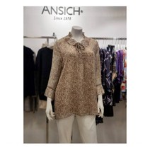 [안지크(ANSICH)] 동아 안지크 하늘하늘 비침없는 9부 쉬폰 블라우스 DE1BL513