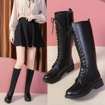 롱부츠 워커힐 기모안감 부티힐 레이스업워커 웨스턴부츠 LK-W08