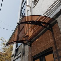 캐노픽스 1000 X 1900 하우스스토어 테라스 래티스 차고지 태양광 썬룸 복층농막 차고, 투명렉산 회색 브라켓 실버 바